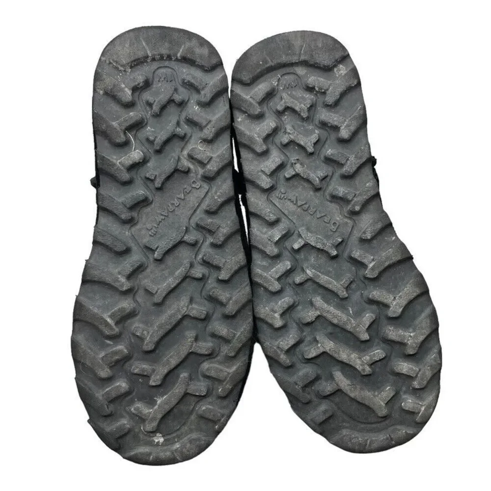BearPaw Youth Elle Black Cow Suede Wool Blend Short Snow Boot Size 1 WIDE‎
